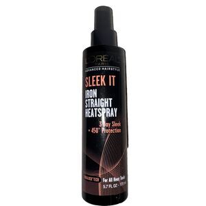 Loreal Paris Sleek It Iron Straight Heat Spray 3 Day Sleek New
